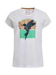 Weird Fish White Fly Free 100% Cotton Slub Graphic Print T-Shirt - Image 5 of 6