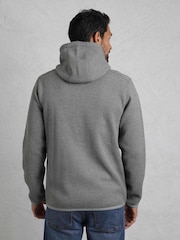Weird Fish Grey Lockie Full Zip Bonded Hoodie - Image 2 of 8