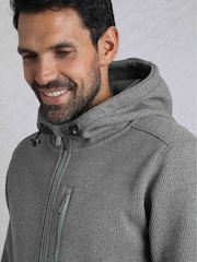 Weird Fish Grey Lockie Full Zip Bonded Hoodie - Image 4 of 8
