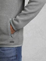 Weird Fish Grey Lockie Full Zip Bonded Hoodie - Image 5 of 8