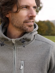 Weird Fish Grey Lockie Full Zip Bonded Hoodie - Image 6 of 8