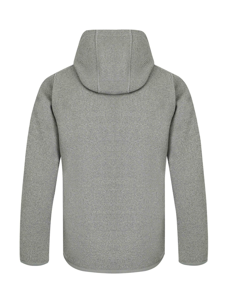 Weird Fish Grey Lockie Full Zip Bonded Hoodie - Image 8 of 8