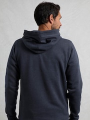 Weird Fish Navy Bryant Front Print Graphic Popover Hoodie - Image 3 of 6