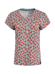Weird Fish Red Merica Printed Slub 100%  Cotton Jersey T-Shirt - Image 5 of 6