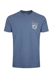 Синій - Weird Fish Fin Hof Heritage Wash Artist 100% Cotton футболки - Image 5 of 6