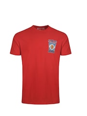 Weird Fish Red Fin Hof Heritage Wash Artist 100% Cotton T-Shirt - Image 5 of 6