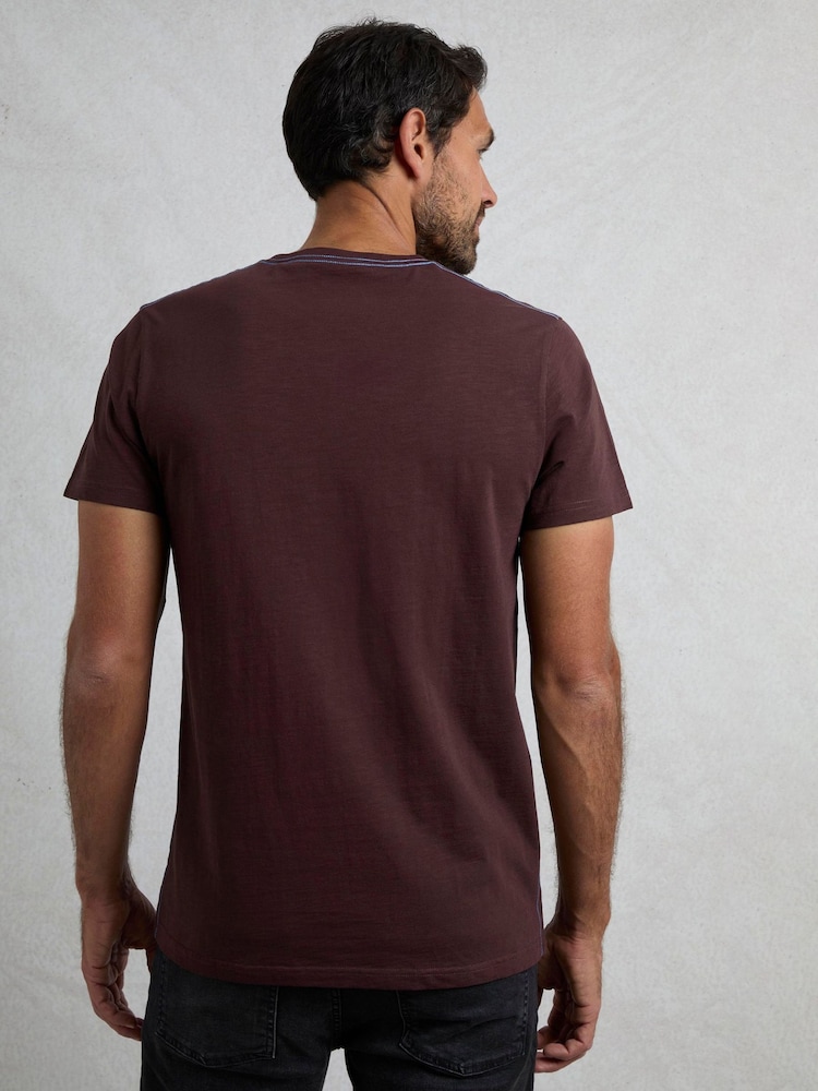 Weird Fish Brown Foothills 100% Cotton Graphic Print T-Shirt - Image 2 of 6 Weird Fish Brown Foothills 100% Cotton Graphic Print T-Shirt - Image 2 of 6