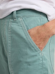 Weird Fish Blue Malorri 100% Cotton Trousers - Image 4 of 7