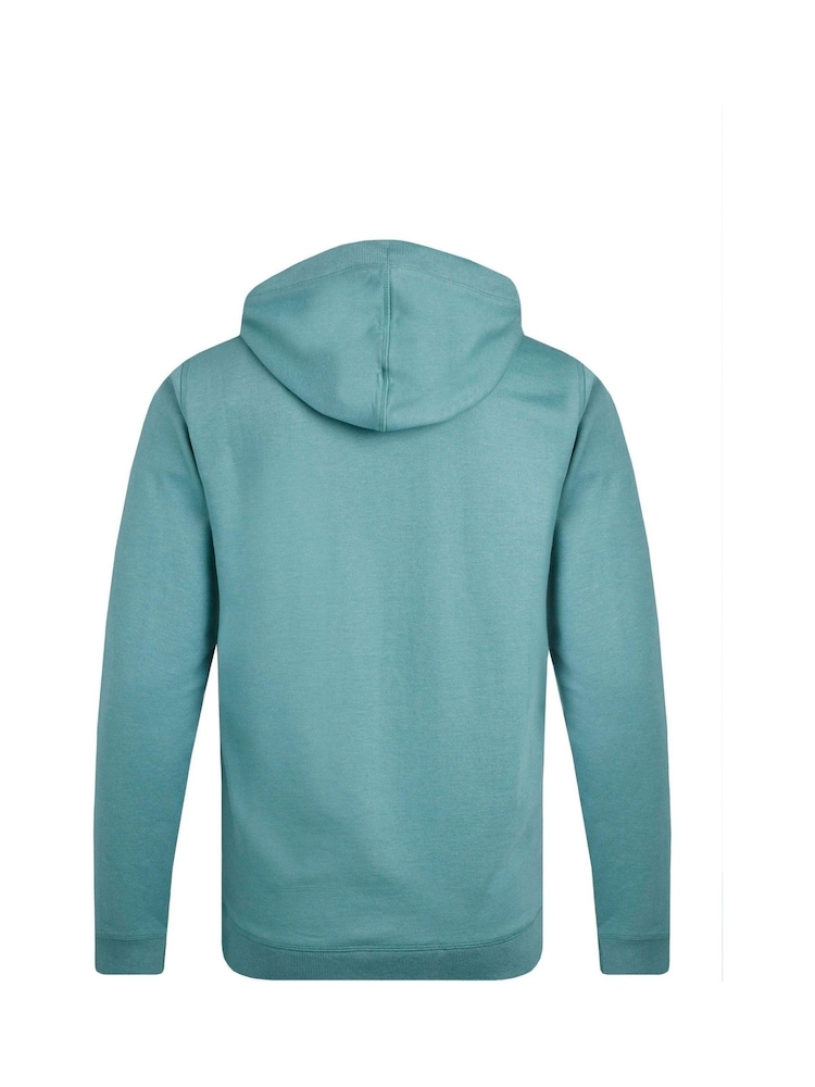 Weird Fish Light Blue Bryant Front Print Graphic Popover Hoodie - Image 7 of 7