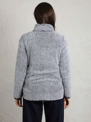 Weird Fish Grey Madi Cosy 1/4 Zip Fleece - Image 2 of 7