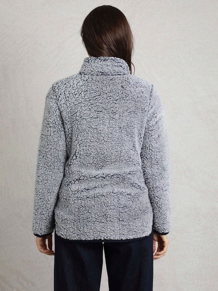 Weird Fish Grey Madi Cosy 1/4 Zip Fleece - Image 2 of 7
