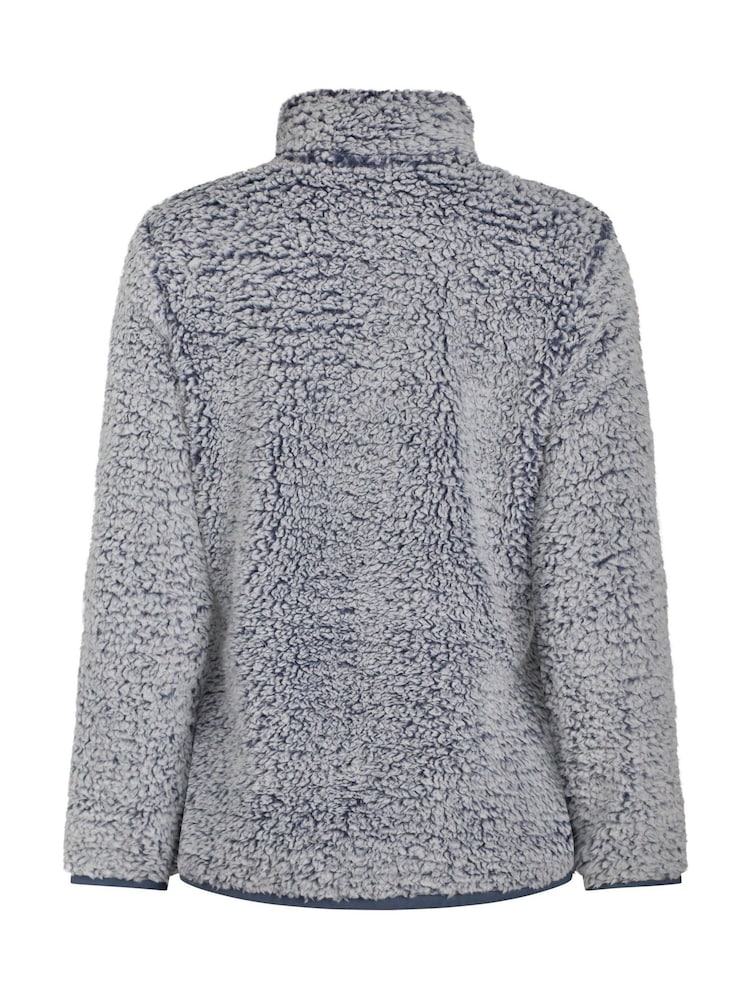 Weird Fish Grey Madi Cosy 1/4 Zip Fleece - Image 7 of 7