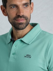 Blau - Weird Fish Miles Pique 100% Cotton Polo Shirt - Bild 3 von 7
