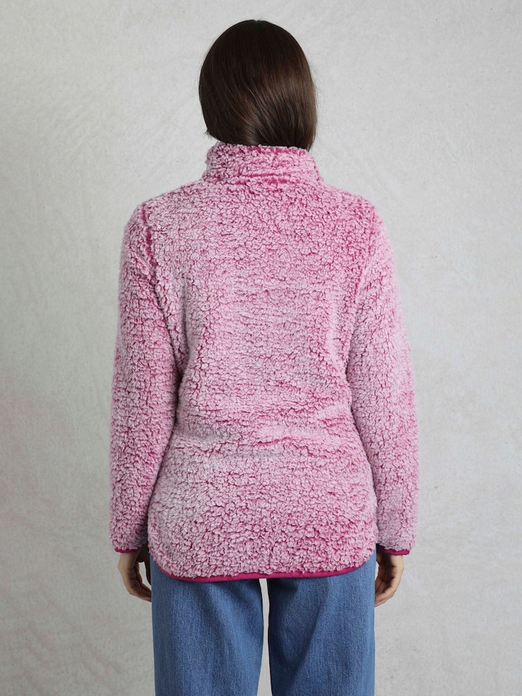 Weird Fish Pink Madi Cosy 1/4 Zip Fleece - Image 2 of 7