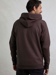 Weird Fish Brown Bryant Front Print Graphic Popover Hoodie - Image 3 of 6