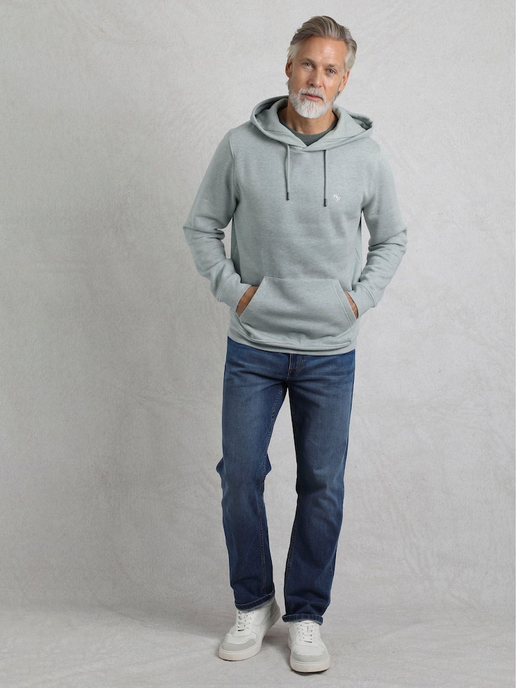 Weird Fish Grey Hugo Branded Premium Pop Over Hoodie - Image 1 of 7