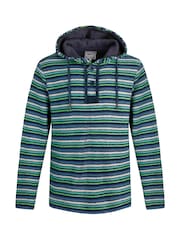 Weird Fish Moletom listrado Hooded Kierra Macaroni com gola alta e Payson Hoodie - Imagem 6 de 7
