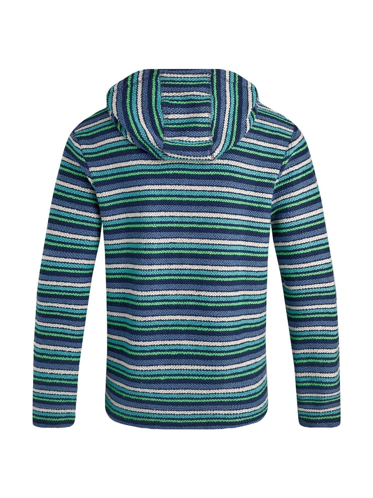 Weird Fish Moletom listrado Hooded Kierra Macaroni com gola alta e Payson Hoodie - Imagem 7 de 7