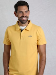 Gelb - Weird Fish Miles Pique 100% Cotton Polo Shirt - Bild 2 von 8