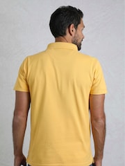 Gelb - Weird Fish Miles Pique 100% Cotton Polo Shirt - Bild 3 von 8