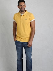 Gelb - Weird Fish Miles Pique 100% Cotton Polo Shirt - Bild 4 von 8