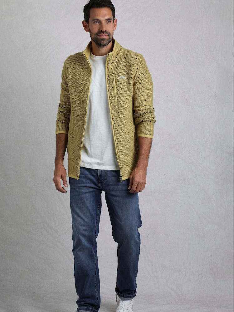 Weird Fish Green Transom Full Zip Macaroni Jacket - Image 1 of 6