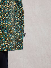Weird Fish Green Cassandra Printed Jersey Swing Dress - Image 5 of 7