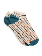 Weird Fish Blue Rolph Trainers Socks 3 Pack - Image 2 of 4