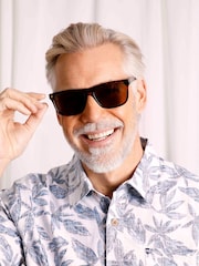 Коричневый - Weird Fish Charlton Sunglasses - Изображение 2 из 7