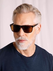 Коричневый - Weird Fish Charlton Sunglasses - Изображение 3 из 7