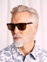 Коричневый - Weird Fish Charlton Sunglasses - Изображение 4 из 7