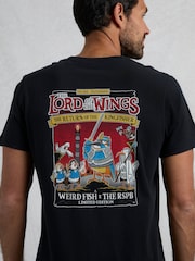 Weird Fish Black The Lord of The Wings Heritage Artist RSPB Collaboration 100% Cotton T-Shirt - Image 2 of 5