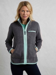 Weird Fish Grey Tilly Qtr Zip Grid Fleece - Image 2 of 6