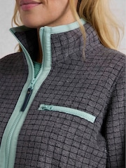 Weird Fish Grey Tilly Qtr Zip Grid Fleece - Image 3 of 6