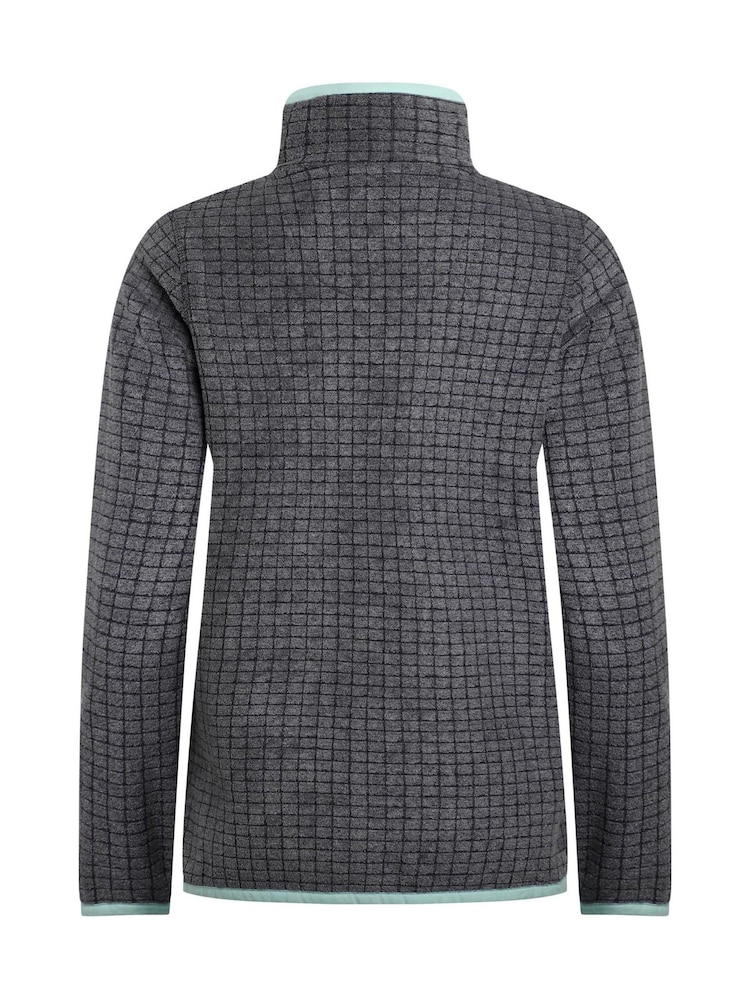 Weird Fish Grey Tilly Qtr Zip Grid Fleece - Image 6 of 6