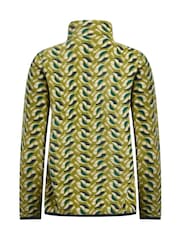 Weird Fish Green Reena 1/4 Zip Printed Micro Fleece - Image 8 of 8