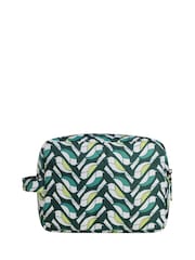 Weird Fish Green Janis Printed Washbag - Image 2 of 3