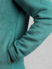 Weird Fish Green Shires Full Zip Grid Fleece - Image 5 of 7