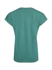 Weird Fish Green Volant Slub 100% Cotton Graphic Print T-Shirt - Image 6 of 6