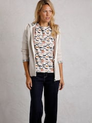 Weird Fish Cream Chicoa Full Zip Hooded Classic Macaroni Hoodie - Image 3 of 7