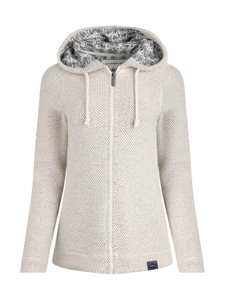 Weird Fish Cream Chicoa Full Zip Hooded Classic Macaroni Hoodie - Image 6 of 7