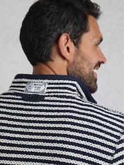 Weird Fish Grey Shorling 1/4 Zip Stripe Macaroni Fleeces - Image 5 of 8