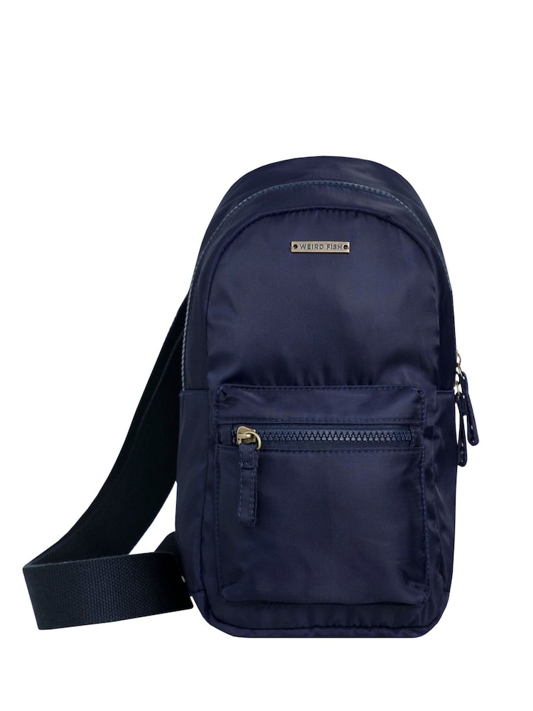 Weird Fish Blue Kathi Plain Cross-Body Bag - Image 1 of 8