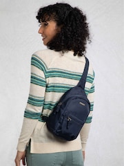 Weird Fish Blue Kathi Plain Cross-Body Bag - Image 6 of 8