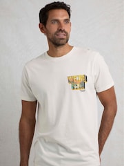 Weird Fish Cream Wild Life Heritage Wash Graphic Print 100% Cotton T-Shirt - Image 1 of 7