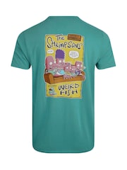 Weird Fish Green Shrimpsons Heritage Wash Artist 100% Cotton T-Shirt - Image 6 of 6