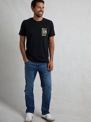 Weird Fish Black Codfather Heritage Wash Artist 100% Cotton T-Shirt - Image 4 of 5