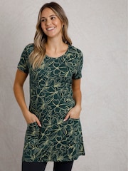 Lichtgroen - Weird Fish Sidra Printed Jersey Slub 100% Cotton Tunic - Image 1 of 6
