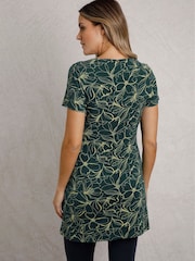 Lichtgroen - Weird Fish Sidra Printed Jersey Slub 100% Cotton Tunic - Image 2 of 6