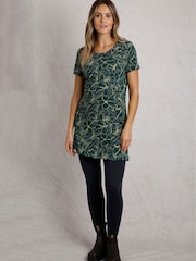 Lichtgroen - Weird Fish Sidra Printed Jersey Slub 100% Cotton Tunic - Image 3 of 6